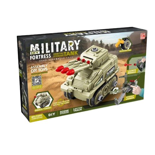 Набір гірка - танк з машинками ASSEMBLY DIY TOYS (269-69) 162359 фото