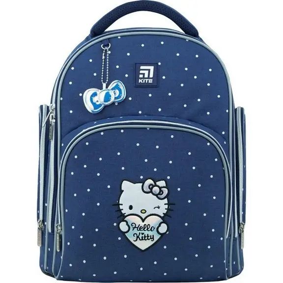 Рюкзак шкільний напівкаркасний для дівчинки KITE Education Hello Kitty 36*29*17см синій (HK22-706S) 162371 фото