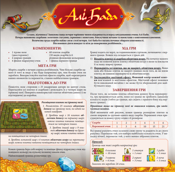 Настільна гра IGames "Алі Баба" (1801) 145844 фото