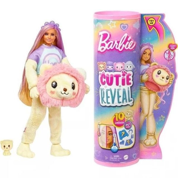 Лялька Barbie "Cutie Reveal" серії "М'які та пухнасті" – левеня (HKR06) 245205 фото