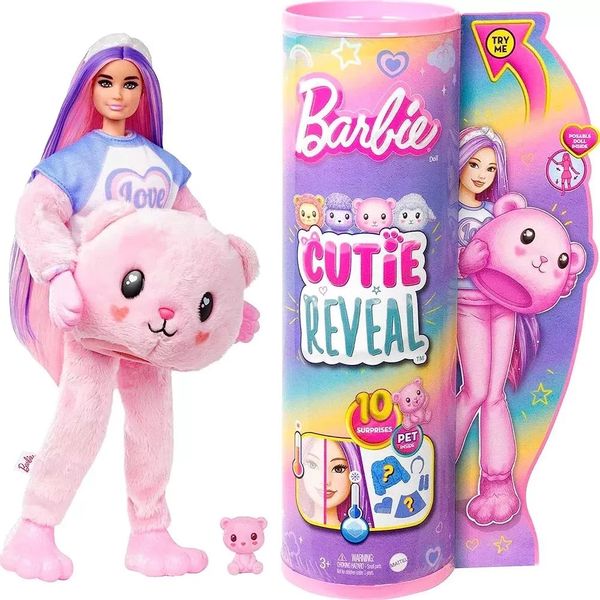 Лялька Barbie "Cutie Reveal" серії "М'які та пухнасті" – ведмежа (HKR04) 245207 фото