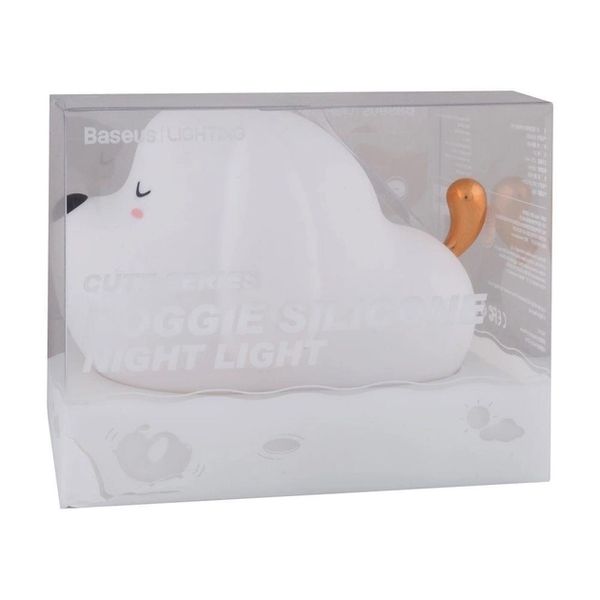 Нічник Baseus Cute Series Doggie Silicone Night Light DGAM-B (Білий, 02) 168873 фото