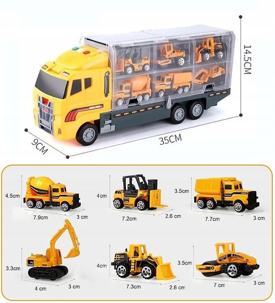 Дитячий набір Евакуатор CARGO з автомобілями 7 в 1 (107306) 136272 фото