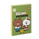 Блокнот А7 80 арк., "Line Friends", #, МО, пружина верхня Yes (151968) 245727 фото 2