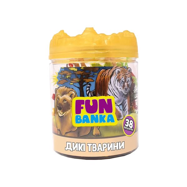 Ігровий міні-набір FUN BANKA – ДИКІ ТВАРИНИ (320385-UA) 170010 фото