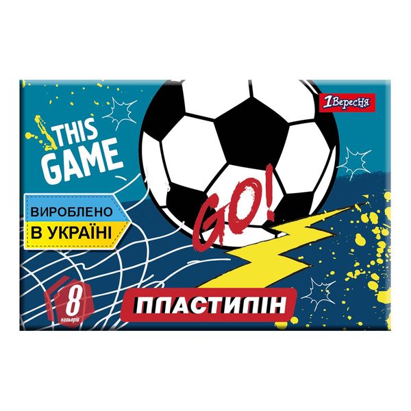 Пластилін 1 ВЕРЕСНЯ 8 кол. 160 г "Team Football" (540556) 252771 фото