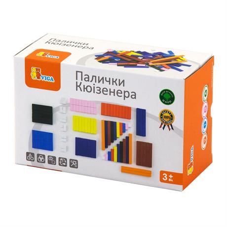 Набір для рахунку Viga Toys Дерев'яні палички Кюїзенера, 116 шт. (51765) 144655 фото