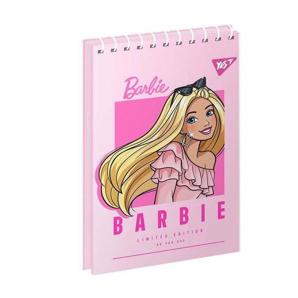 Блокнот А7 80 арк., "Barbie", #, МО, пружина верхня Yes (151950) 245735 фото