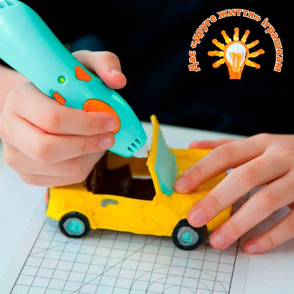 3D-ручка 3Doodler Start Plus для дитячої творчості базовий набір - КРЕАТИВ (72 стрижні) (SPLUS) 258697 фото