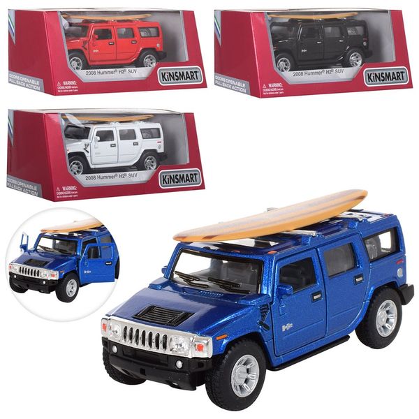 Джип Hummer H2 11,5 см, 1:40, серф. дошк, відч.двері (KT 5337 WS1) 263759 фото