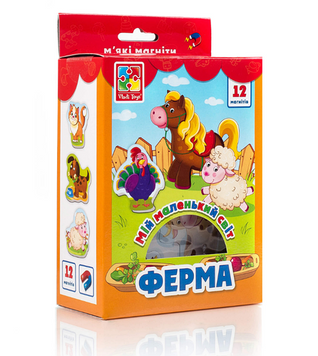 Магнітна Настільна гра Vladi Toys Мій маленький світ Ферма (VT3106-09) 50036 фото