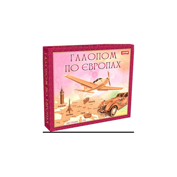 Настільна гра Artos "Галопом по Європах" у жестяній банці (6212/621205) 76636 фото