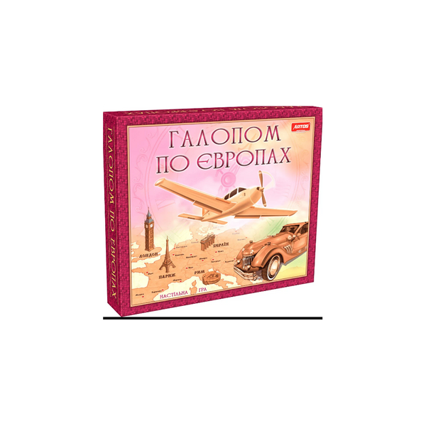 Настільна гра Artos "Галопом по Європах" у жестяній банці (6212/621205) 76636 фото