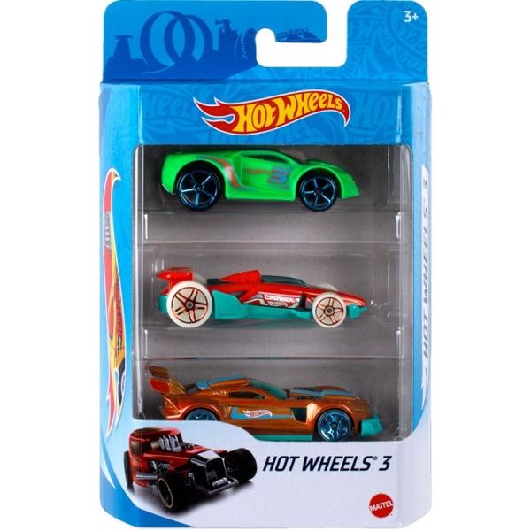 Набір з 3-х базових машинок Hot Wheels (в ас.) (K5904.) 245179 фото