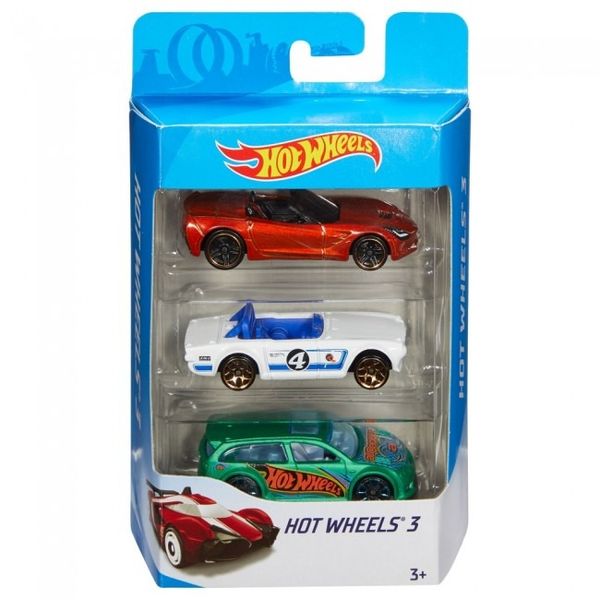 Набір з 3-х базових машинок Hot Wheels (в ас.) (K5904.) 245179 фото