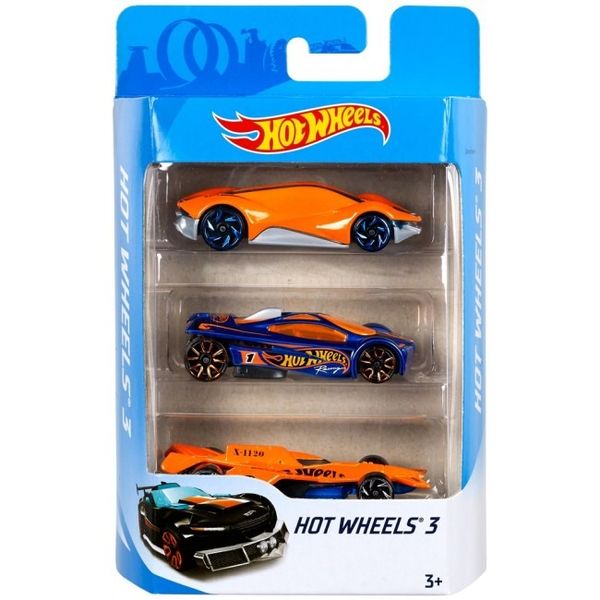 Набір з 3-х базових машинок Hot Wheels (в ас.) (K5904.) 245179 фото