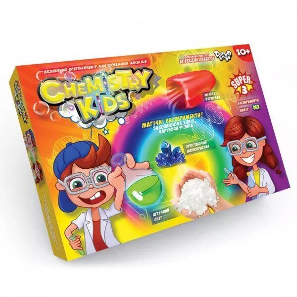 Набір Danko Toys для проведення дослідів "CHEMISTRY KIDS" (CHK-02-03U) 74851 фото